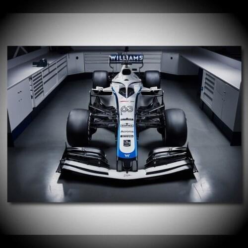 Race Car Formula F1 Williams FW43 Sport Cars Posters Canvas Printed Home Decor Wall Art Living Room Decorations