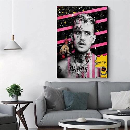 Pop Rapper Poster Graffiti Canvas Painting Wall Art Home Decor Gift Portrait Pictures Decorations For Living Room Bedroom