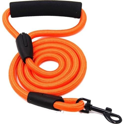 S/M/L/XL Dog Leash 1Pcs Durable Traction Rope Nylon for Running Walk Train Portable Dog Strap Rope Multicolors Pet Supplies