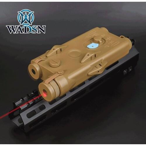 Wadsn Tactical Anpeq-2 Battery Case Box Red Laser Ver Hunting PEQ Laser Sight Airsoft Rifle Aming Optical Sight for 20mm Rail