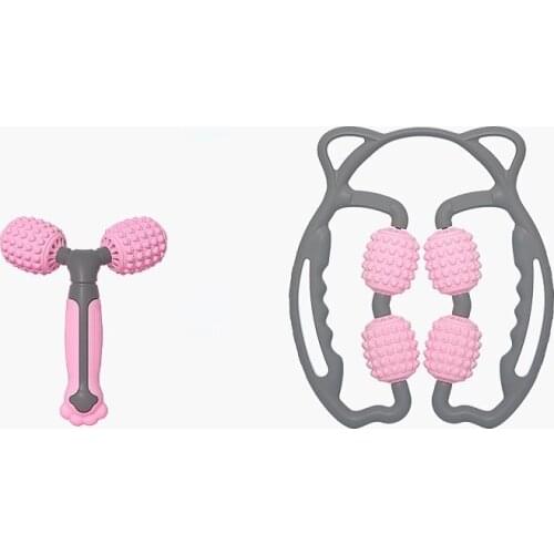 3 Colors Fitness Y Shape Trigger Point Massage Roller 3D Massager Cute Massager Yoga Loop Leg 2 Wheels Beautiful Leg Shaping