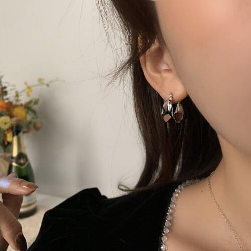 Hoop Earrings for Women Fashion Geometry Hypoallergenic Jewelry Light Luxury Simplicity Earrings Accessories Wholesale