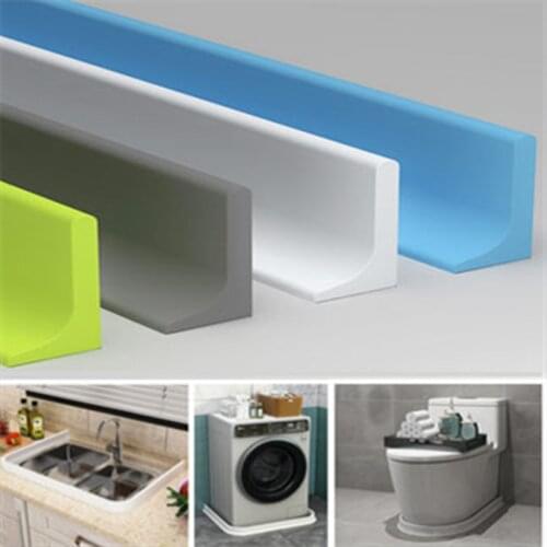 Silicone Bathroom Water Stopper Blocker shower retaining strip Water Partition Dry and Wet Separation Flood Barrier Rubber Dam