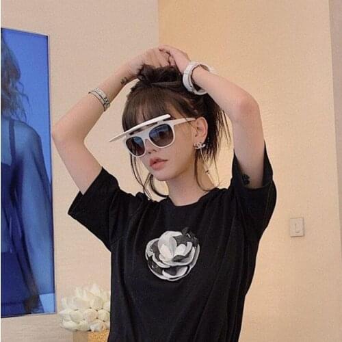 AOZE 2021 Flip Sunglasses Women Luxury Brand Quality Oversized Square punk Sun Glasses For Men With The Box Vintage Sunglass