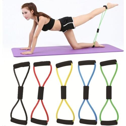 Sports Elastic Band Yoga Resistance Bands Fitness Equipment Exercise Puller 8-shaped Chest Expander for Body Building Home Gym
