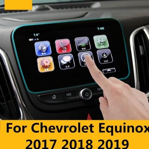 For Chevrolet Equinox 2017 2018 2019 Car styling Navigation Tempered Glass Screen Protector Steel Portective Auto Accessories