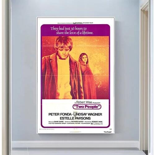 V0554 Two People Vintage Classic Movie Wall Silk Cloth HD Poster Art Home Decoration Gift