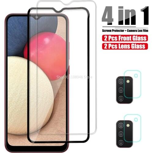 Camera Protective Glass For Samsung Galaxy A02S A21S A21 A31 A41 A12 Screen Protector Tempered Film On For Samsung A11 A01 A02 S