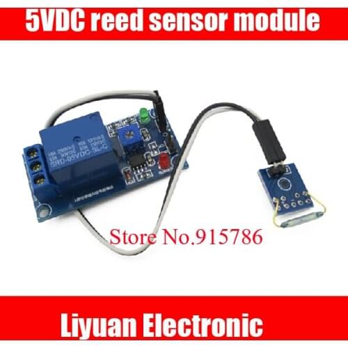 2pcs 5VDC reed sensor module / relay module combo magnetic switch / high-current magnetron module