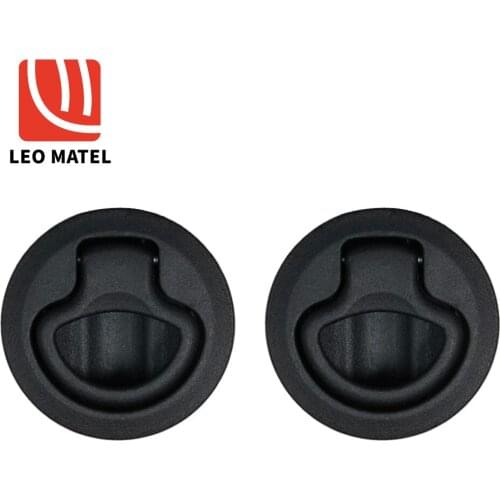 2 Pieces Black Non-locking Flush Boat marine Latch Flush Pull Latches Slam lift handle Deck Hatch marine hardware