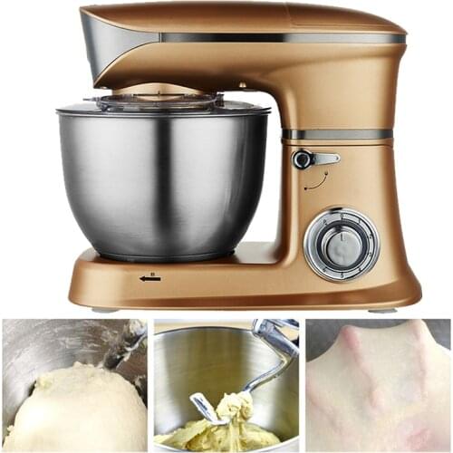220V Stand Mixer 6-Speed Kitchen Food Processor Cream Egg Whisk Blender Cake Dough Mixer Bread Maker Machine