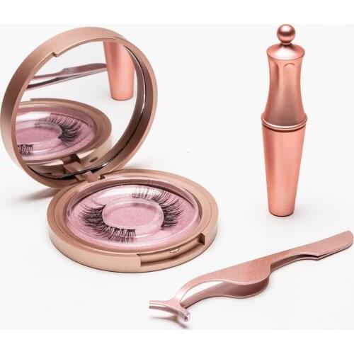 5 Magnetic Eyelashes natural False Eyelashes Magnet Lashes Magnetic Liquid Eyeliner & Magnetic False Eyelashes & Tweezer Set