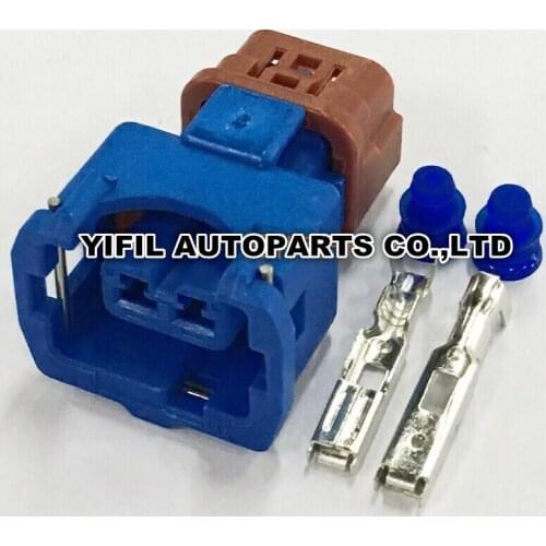 5pcs/lot 2 Pin 2 Way Knock Detonation Sensor Plug Female Automotive Connector KIT Inc Terminals and Seals PB186-02326
