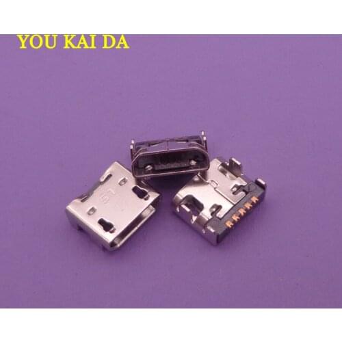 50pcs/lot Micro USB Jack connector Charging Charger Port for LG E400 E610 P700 P705 P880 L7 F180 LF200-F160LV Google nexus4