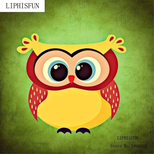 5D DIY Diamond Painting kit Sqaure Rhinestone Embroidery Cross Stitch Arts for Craft Home Wall Decor Cartoon Owl