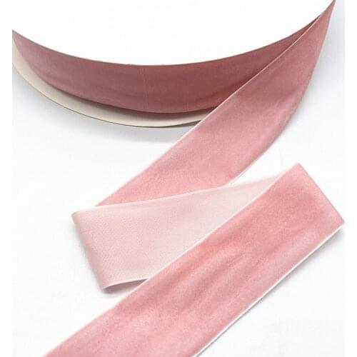 6mm 10mm 15mm 20mm 38mm Light Pink Velvet Ribbon Wedding Handmade Gift Wrapping Hair Bow DIY Party Decoration Christmas Ribbon