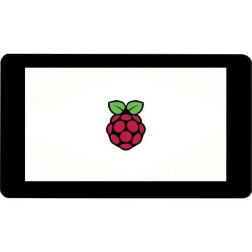 7" Capacitive Touch Screen DSI LCD Display for Raspberry Pi 4/3/CM4, Adjustable Brightness, Supports Raspbian/ Ubuntu/ WIN10 IoT