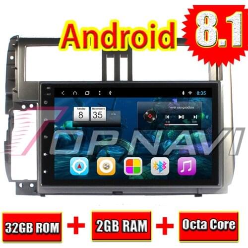 Auto GPS Navigation Radio for Toyota PRADO 2010 2011 2012 2013 Android 8.1 Topnavi Octa Core Car Multimedia Player Magnitol