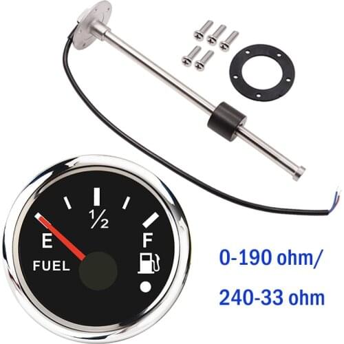 Car Fuel Level Gauge Sensor Size 150-500mm Oil Meter For Marine Boat Truck Fit 0~190 ohm / 240~33 ohm Gauges Free Shipping