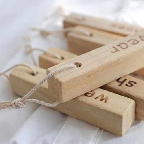 Wood Aromatic Cedar Hanger Up Cedar Blocks Natural Clothes Shoes Storage Closets Drawers Eco-friendly Home Supplies