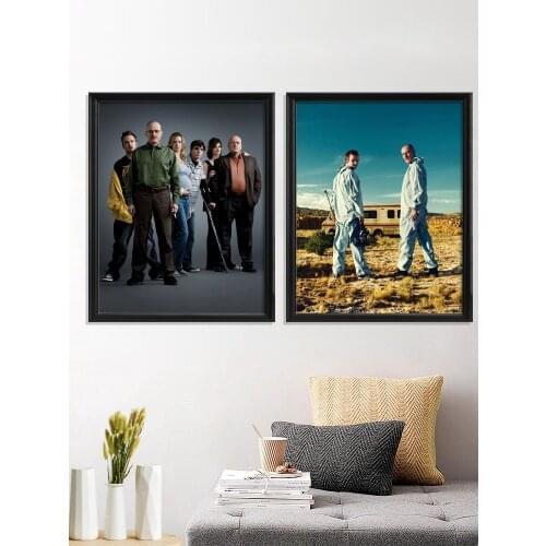 Heisenberg Breaking Bad TV Portrait Poster Art Silk Prints Wall Stiker Pictures Wallpaper Living RoomHome Gift