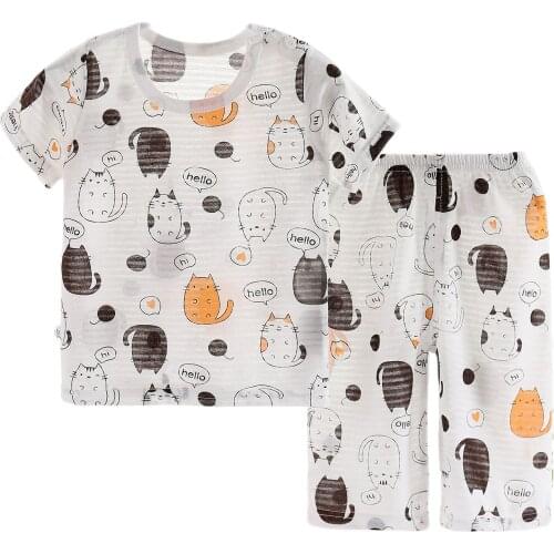Unini-yun 2021 Summer Fashion New Styles Kids Clothing Childrens Short Sleeves Two Piece Sets Baby Boy Clothes Pure Cotton