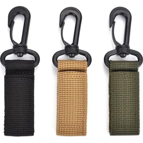 Webbing plastic steel hanging buckle can rotate 360 degrees outdoor mountaineering belt quick hanging buckle backpack keychain