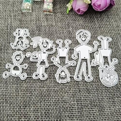 Family Metal Cutting Dies Stencils DIY Scrapbooking Album Paper Card Template