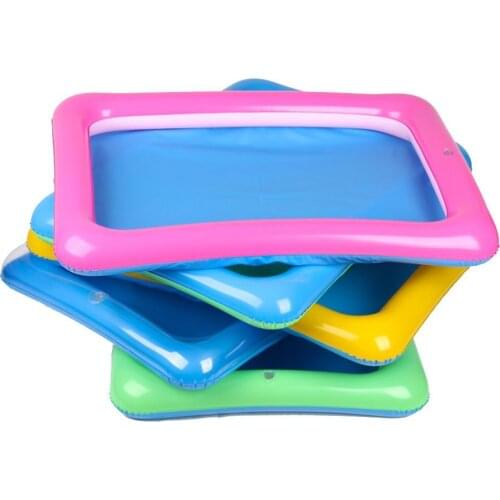 Outdoor Beach Kids Children Sand Mud Model Toys Storage Inflatable Pad Box Tray Interactive Game Toys