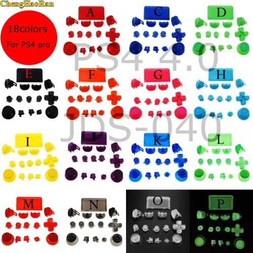 18Color 1set Optional L1 R1 L2 R2 Trigger Buttons Set replacement for PS4 Pro controller for PS4 4.0 JDS 040 JDM 040 Buttons kit
