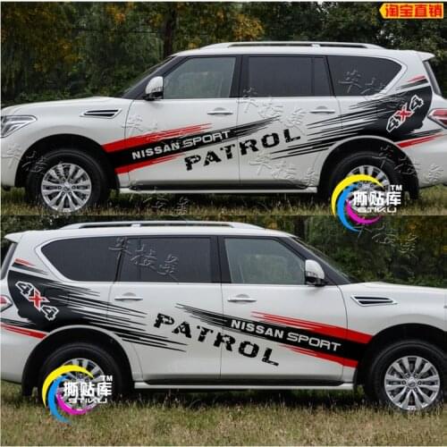 Car stickers FOR Nissan PATROL Y62 2012-2020 Body Fashion Sports Decorative Decal PATROL Y62 Outer Tube Modification Sticker