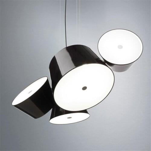 Nordic Decoration Pendant Lights Metal Glass Drum Pendant Lamp Shade Color Freely Combined For Living Room Bedroom Home PA0586