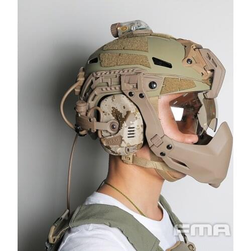 New Outdoor FMA Clear Batlsking Viper Visor Anti Fog Tactical Goggles for Helmet 3mm Thick TRANSPARENT/BLACK/SILVER-PLATED Lense