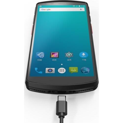 RUGLINE RS80 Rugged handheld Industrial Android 9.0 PDA Fingerprint Scanner with 1D 2D laser barcode reader