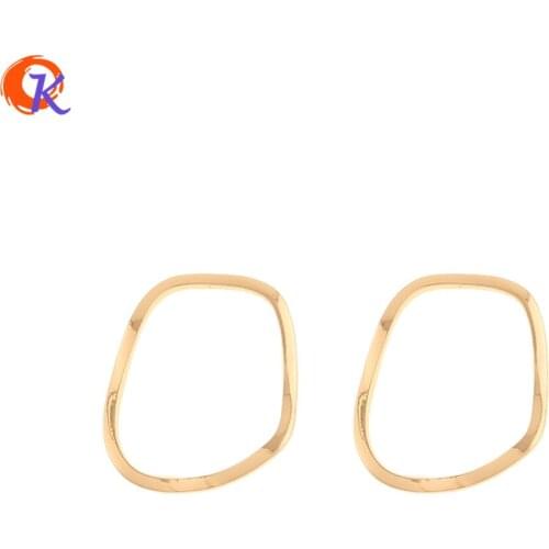 Cordial Design 100Pcs 15*18MM Jewelry Accessories/Hand Made/Ring Shape/Earring Findings/Genuine Gold Plating/DIY Jewelry Making