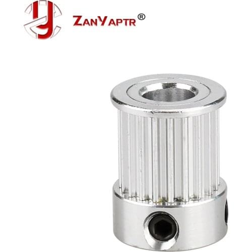 5pcs GT2 Timing Pulley 16/20Teeth Gear Bore 5/6.35/8MM for GT2 Belt Width 10mm Alumium For 3 D Printer Accessories Good Quality