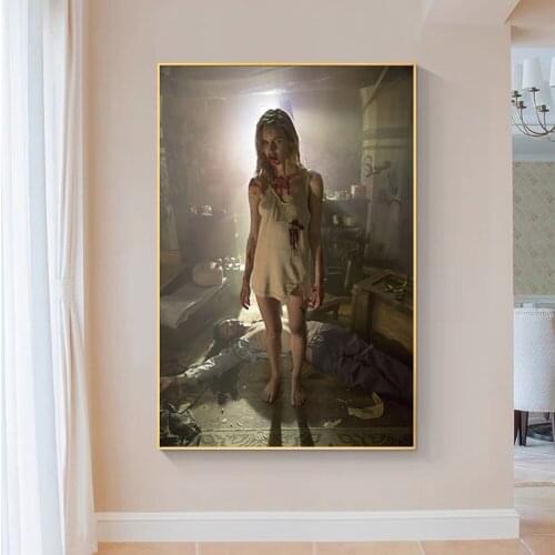 SP069 Silk Cloth Wall Poster Fear the Walking Dead Zombie Blood TV Series Art Home Decoration Gift