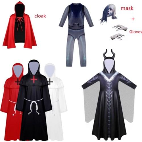 Kids Cosplay Costumes Scary Horror Zombie Masque Halloween Costumes for Kids Dress Boy Girl Bodysuit Carnival Party Costumes