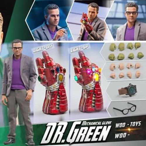 WO-008 WOO toys 1/6 Banner Mark Alan Ruffalo Figure Model 12" Action Figure