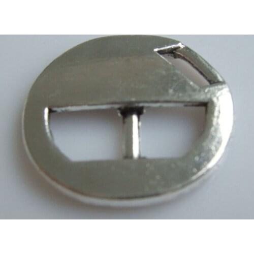 10Pcs Antique Tone Button Shaped Slider Spacers Beads Findings For 5*6mm Leather Cord Jewelry Findings