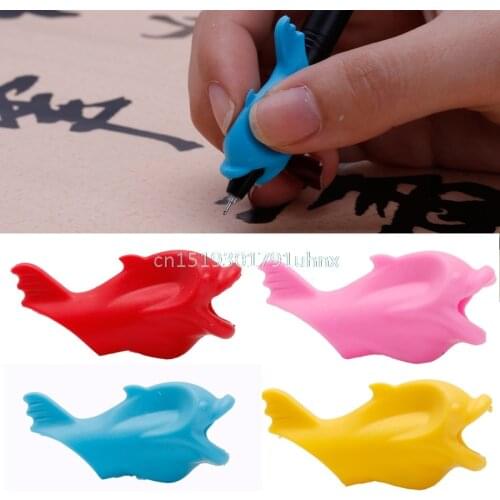 10 Pcs Children Pencil Holder Correction Hold Pen Writing Grip Posture Tool Fish