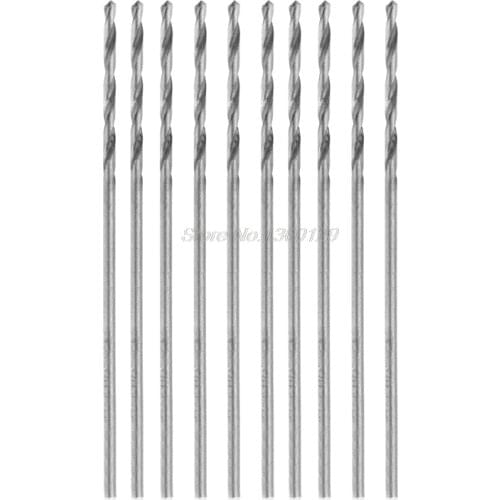10Pcs/Set Multifunction Tiny Micro HSS 0.8mm Straight Shank Twist Drilling Bit June 08 Wholesale&DropShip