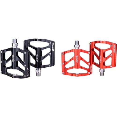 24BD 2 Pcs Mountain Bike Flat Alloy Bearing Non-slip Bicycle Pedal Strong MTB Anti-skid Pins Flat Bike Repair Modification Parts