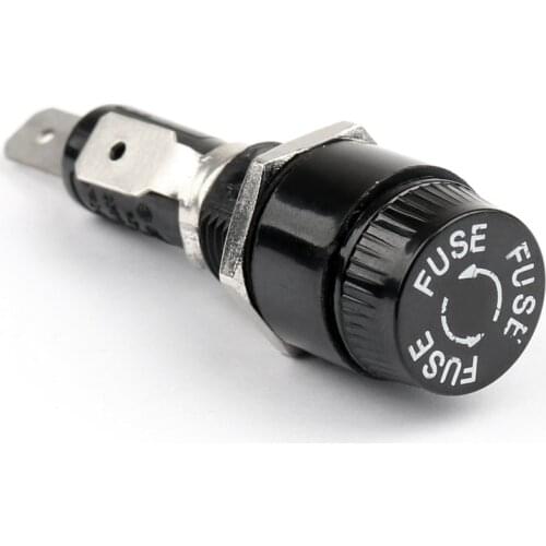 Areyourshop Fuse SCI R3-14C Panel Mount Chassis Fuse Holder For 6x30mm Glass Fuses 10A 250V 1/4PCS New Arrival Holder Fuses