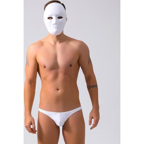 Black white men sexy tight narrow low waist swimwear 2021 men sports thong beach shorts swim briefs bikini swimsuits small size