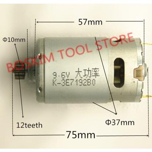12 Teeth Replace DC Motor 9.6V For BOSCH GSR9.6V GSR9.6-2 Cordless Drill Driver