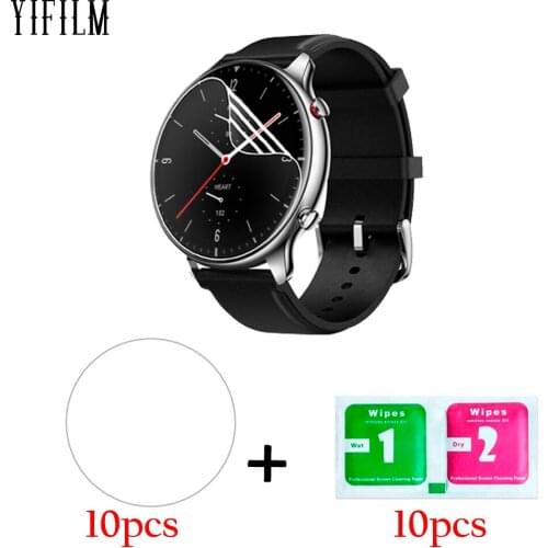 10Pcs TPU Hydrogel Film For Huami AMAZFIT GTR 2 GTR2 2e Smart Watch Full Screen Protector HD Clear Anti-Scratch Film Not Glass