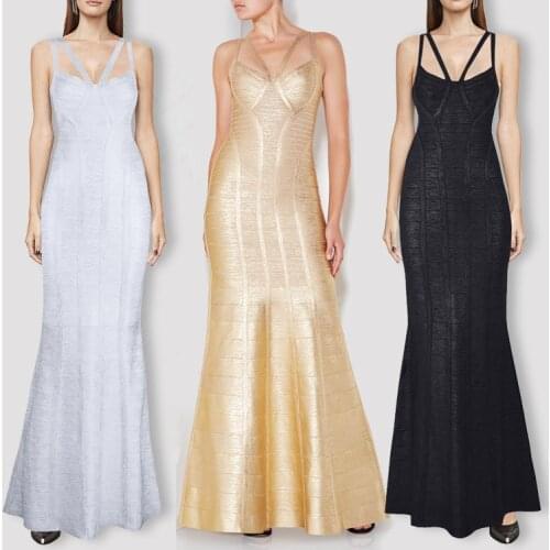 Gliding bandag dress long floor length dress