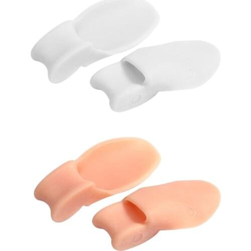 Hot Sale 1Pair Silicone Gel Toe Separatorr Eases Foot Pain Foot Hallux Valgus Corrector Foot Care Tools