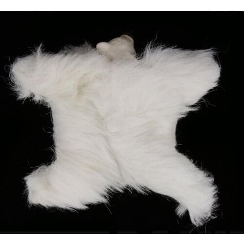 Dollhouse Miniature Rug White Fabric Floor Cover Carpet Furniture Accessory